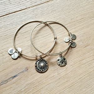 Two Alex and Ani bracelets